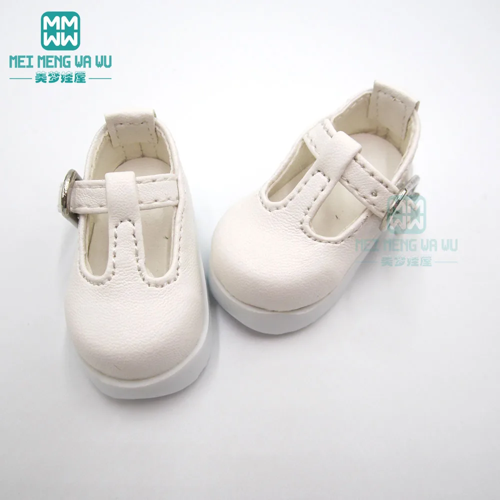 5 см* 2,6 см; 1/6; обувь для куклы; YOSD MYOU Dollfie; обувь из искусственной кожи на высоком каблуке; цвет черный, белый, коричневый - Цвет: BJD---6---003