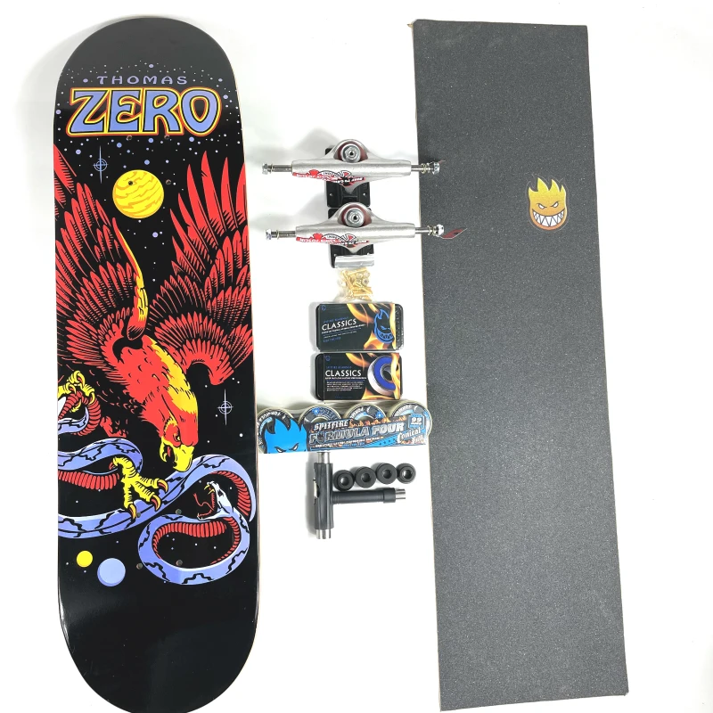 

7-Layer Canadian Maple Professional Complete Double Rocker Color Multi-Size Skateboard 7.75/7.8/8.0/8.125/8.25/8.375/8.5 Inch