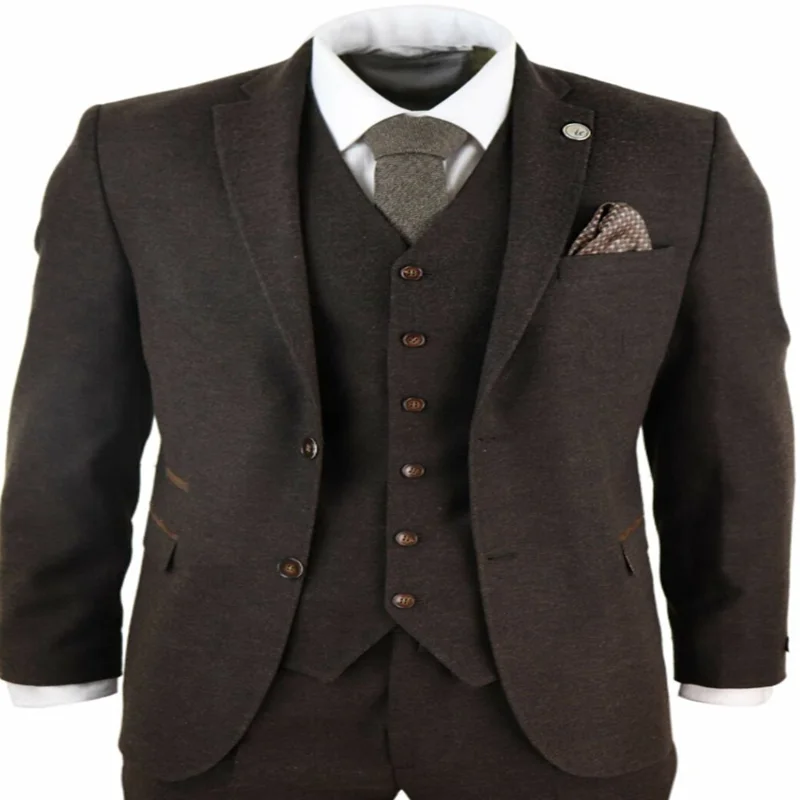 9241 15 De Réduction2020 Nouveau Gris Bleu Hommes Costumes 3 Pièces Deux Boutons Costume Homme Coupe Ajustée Prince De Galles à Carreaux Costume