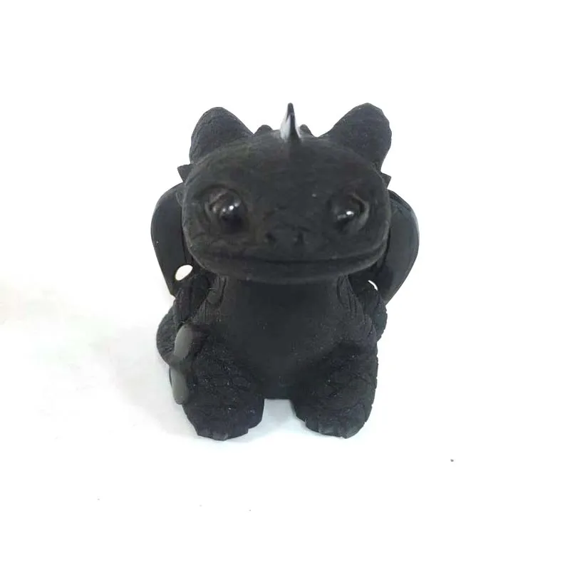 black obsidian Натуральный черный обсидиан беззубый Дракон КВАРЦ ИСЦЕЛЕНИЕ кристалл драгоценный камень ручной работы для украшения дома или подарки XY - Цвет: black obsidian