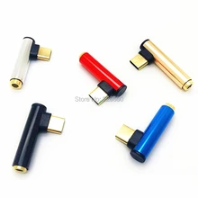 200pcs USB C Type C to 3 5mm Jack AUX Audio Headphone Adapter Splitter Converter Cable for Huawei P20 Mate 20 for Samsung S10