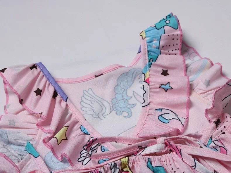 Girl Dress Lol Unicorn Dress Robe Fille Children 's Vestido Infantil Frocks Kids for Girls Sleeveless Costume Summer PromVintage