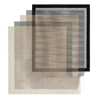 

5 Pcs Grill Mesh Mats Barbecue Grill Sheet Liners Non Stick Grilling Mats Reusable Barbecue Accessories 15.7X13 Inches
