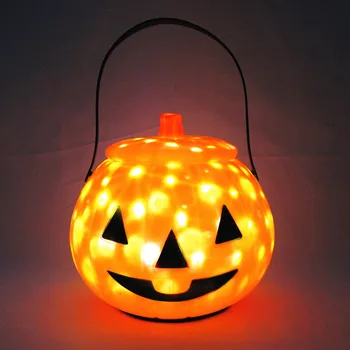 

1Pc Portable Halloween LED Night Lights Music Starry Pumpkin Lantern Halloween Decorations for Home Outdoor Scary Party Supplies