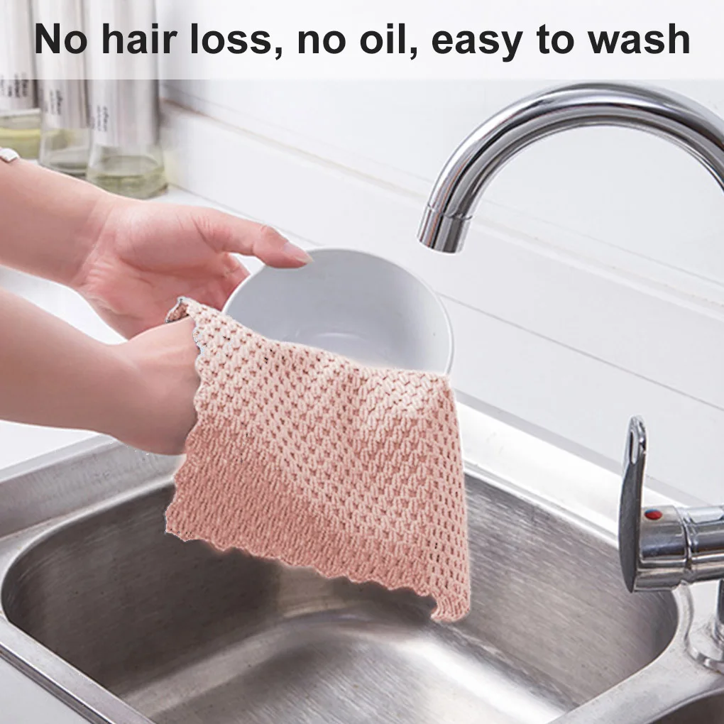 Kitchen Anti-grease Wiping Rags Efficient Super Absorbent Microfiber Cleaning Cloth Kitchen Washing Dish Cleaning Towel 1/5 Pcs kitchen towel microfiber dish cloths cleaning cloth microfiber towel microfiber wash towel dish cleaning cloth microfiber dish cloth towel cleaning cloth dish cloth