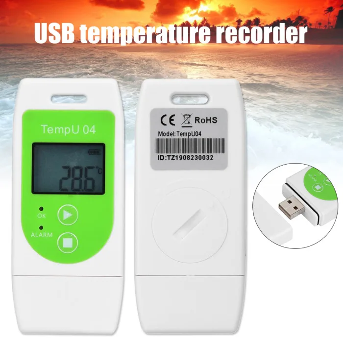 USB Регистратор температуры и влажности регистратор данных температуры многоразовая запись PDF CSV E2S