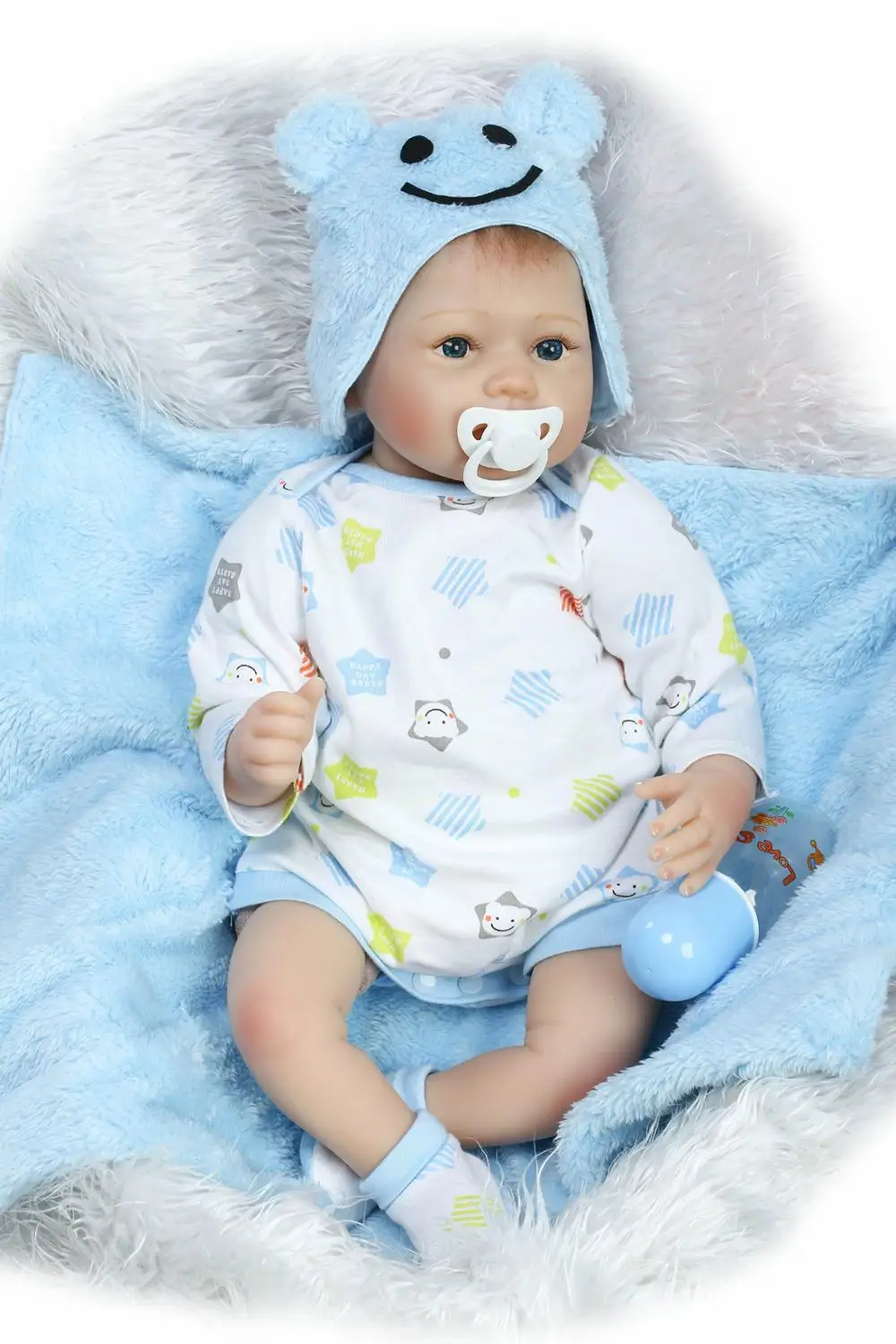 Топ Reborn Baby Реалистичная кукла 55 см пара девочка Мальчик высокое искусство милый горячий стиль Мягкий силикон творческая мама ребенок игрушка Рождественский подарок