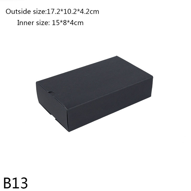 Black White Kraft Paper Box Candy Chocolate Storage Jewelry Boxes Wedding Birthday Party Gift Package Suppiles Home Decor