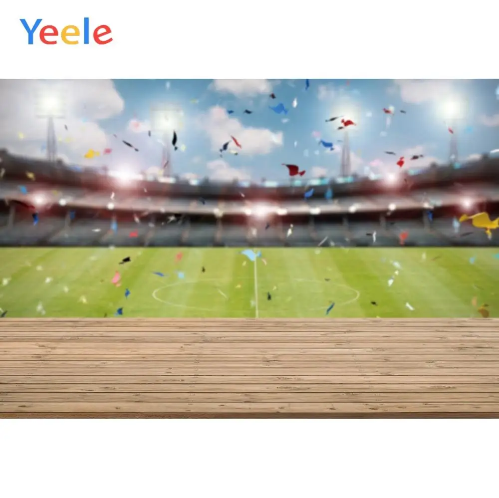 Yeele Football Light Soccer Field Students Party Photography Backgrounds Customized Photographic Backdrops Prop For Photo Studio |