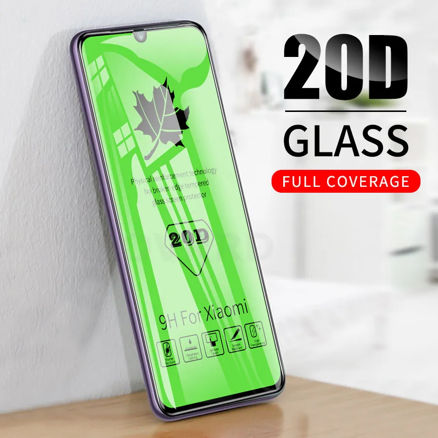 20D закругленные края полное покрытие защитное стекло пленка для Xiaomi mi 7 9X Pocophone F1 красный mi K20 Pro 8A Note 7 8 Pro защита экрана