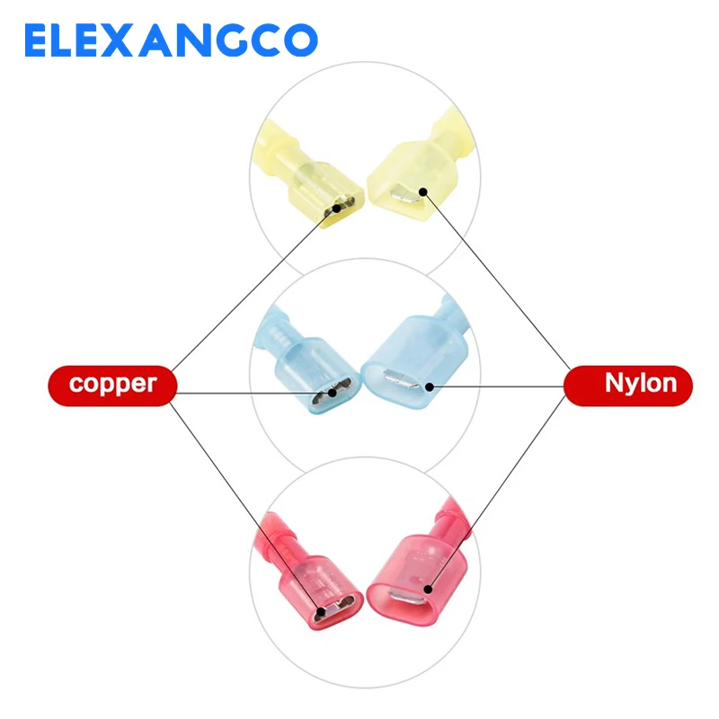 100 قطعة موصلات الأسلاك معزول تماما الذكور والإناث...