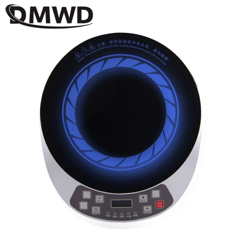 DMWD Multifunction electric induction cooker Hot pot heating plate milk boiler food steamer stove noodles stir fry smart cooktop