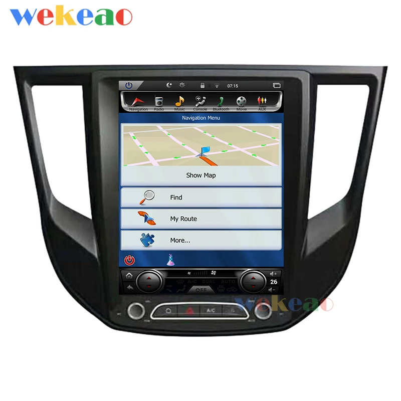 Wekeao вертикальный экран Tesla style 10,4 ''Android 7,1 автомобильный Радио gps навигация для Mitsubishi Lancer EX Grand Lancer 4G