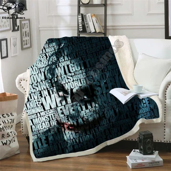 

Night Before Christmas Joker Poker Printed Velvet Plush Blanket Duvet for Kids Girls Sherpa Blanket Travel Couch Quilt Cover J04