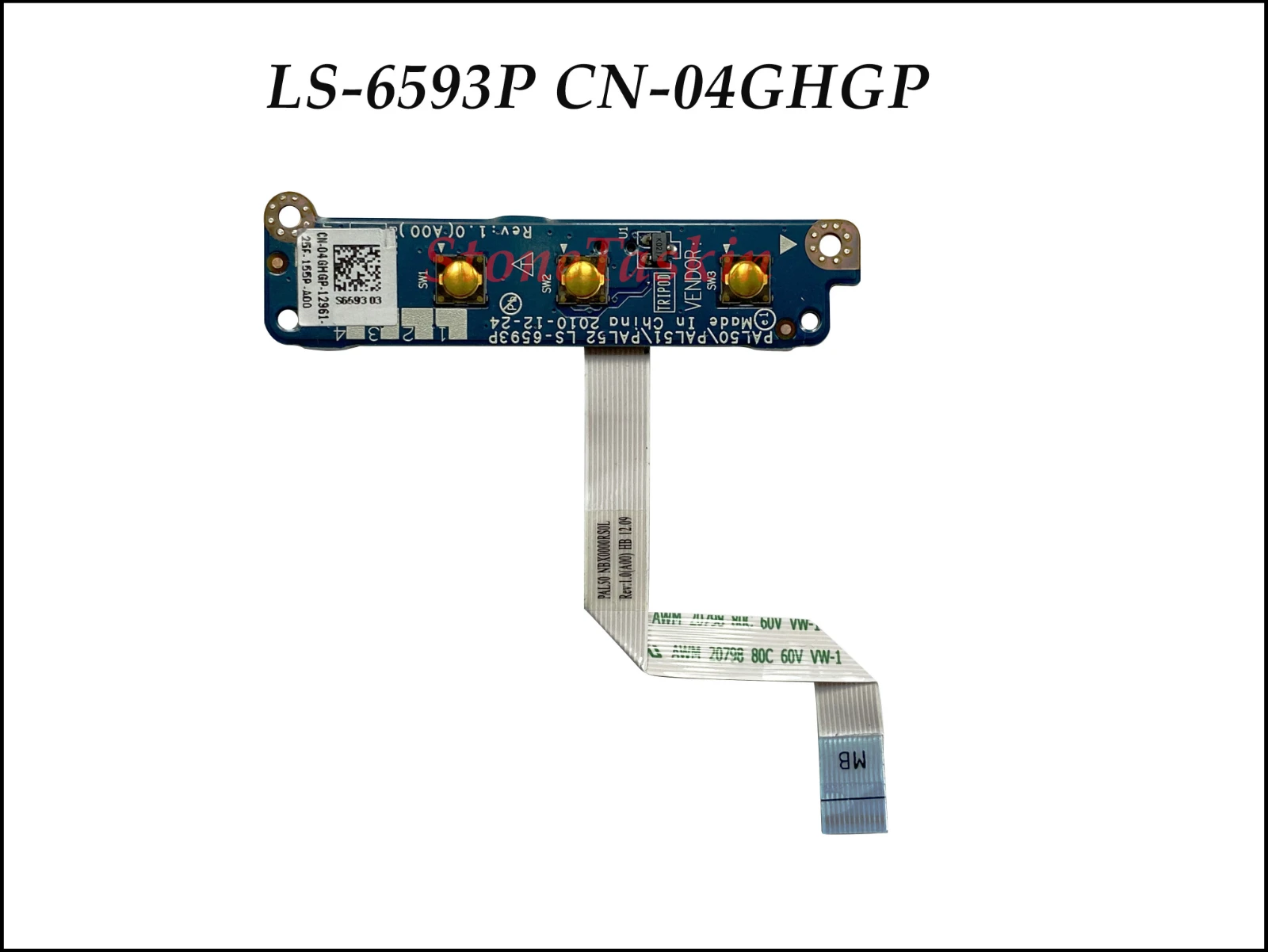 Высокое качество оригинала LS-6593P CN-04GHGP объем Мощность кнопочная панель
