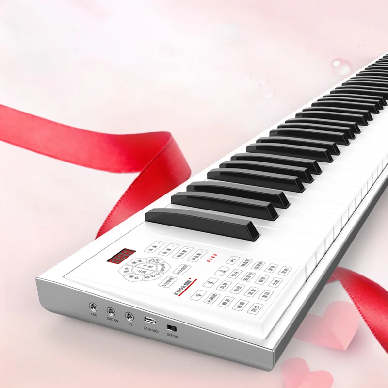 Электрическая midi-клавиатура на батарейках или с питанием от usb пианино 49 клавиш