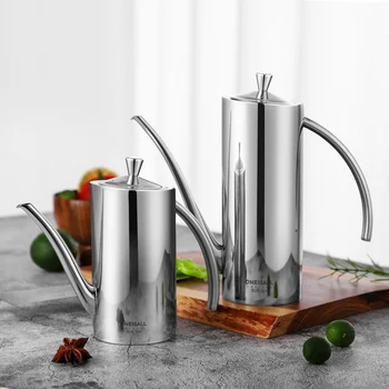 

Stainless Steel Leak-Proof Oiler Stainless Steel Leakproof Oil Filter Fried Oiler Home Kitchen Supplies WJ110925