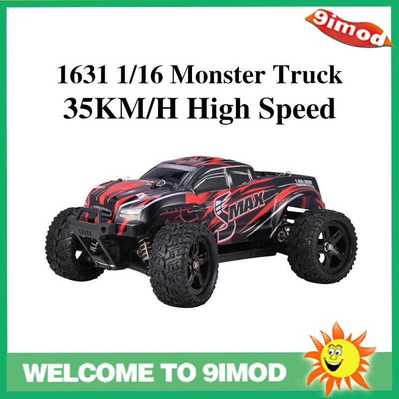 REMO 1631 автомобили с дистанционным управлением 1/16 2,4 г 4WD 35 км/ч высокая скорость матовый внедорожный монстр грузовик SMAX RC автомобиль электрический красный ЕС