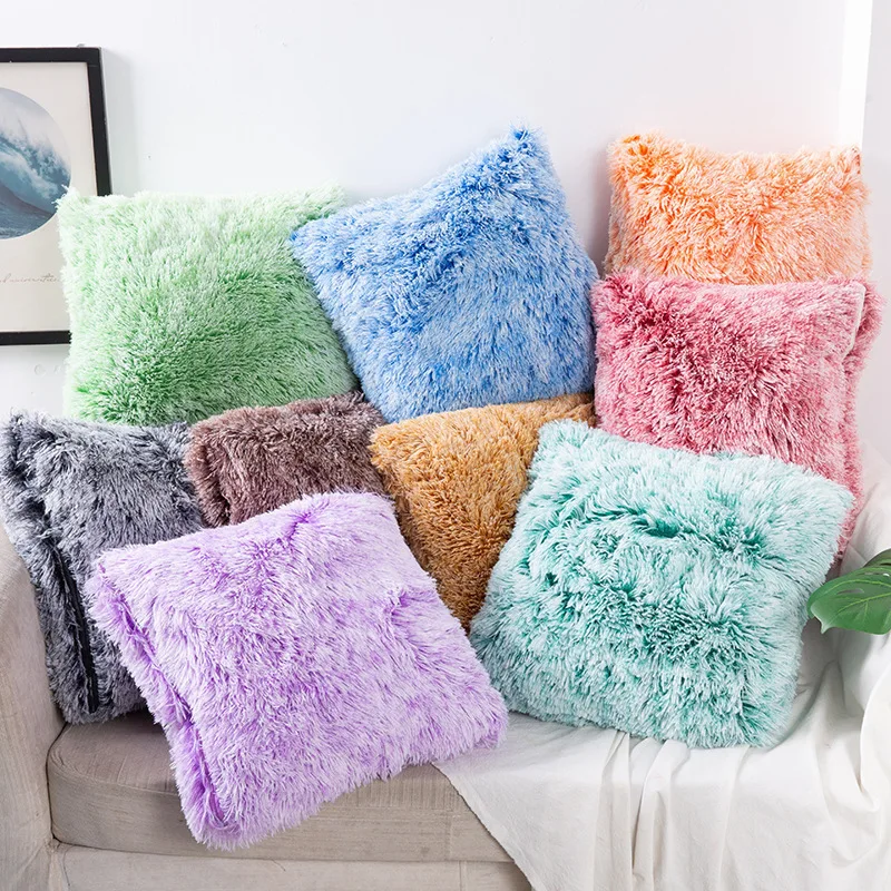 Soft Fur Plush Shaggy Cushion Cover Pillow Case Home Decor Pillow
