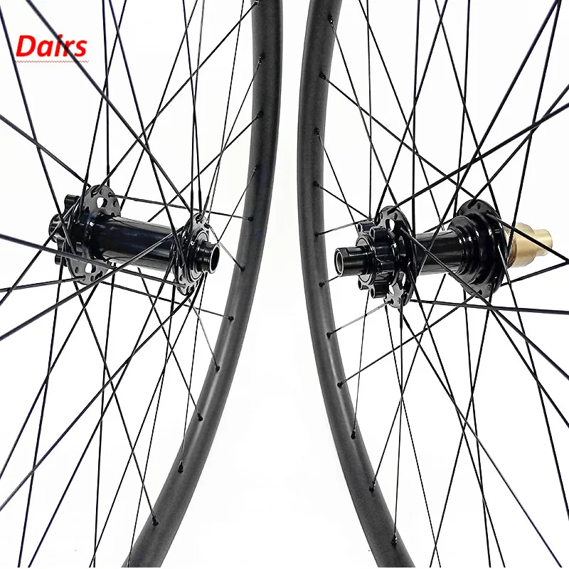 27,5 er Углеродные mtb колеса 33x30 мм Асимметричные бескамерные powerway M82 boost 110x15 148x12 велосипедные колеса 1545 г 1420 спицы mtb колеса