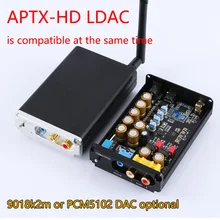 Sem perdas de alta fidelidade csr8675 aptx hd bluetooth 5.0 adaptador receptor sem fio es9018k2m pcm5102a i2s dac decodificação 24bit tws 3.5m rca