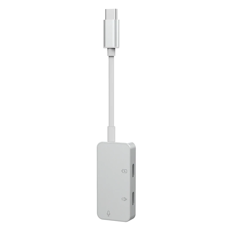 3 in 1 Type C Headphone Adapter USB C Splitter Jack AUX o Charging Converter for Phone Tablet Laptop
