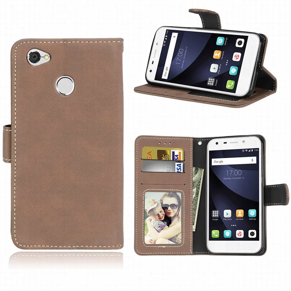 Чехол книжка из матовой кожи для zte Blade V7 V8 V9 L3 S6 AF3 A5 A510 A610 A6 Lite L5 Plus| |