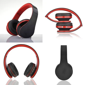 

Wireless Bluetooth Headphones Over Ear Headset with Microphone Foldable Support TF Card Earphone LHB99