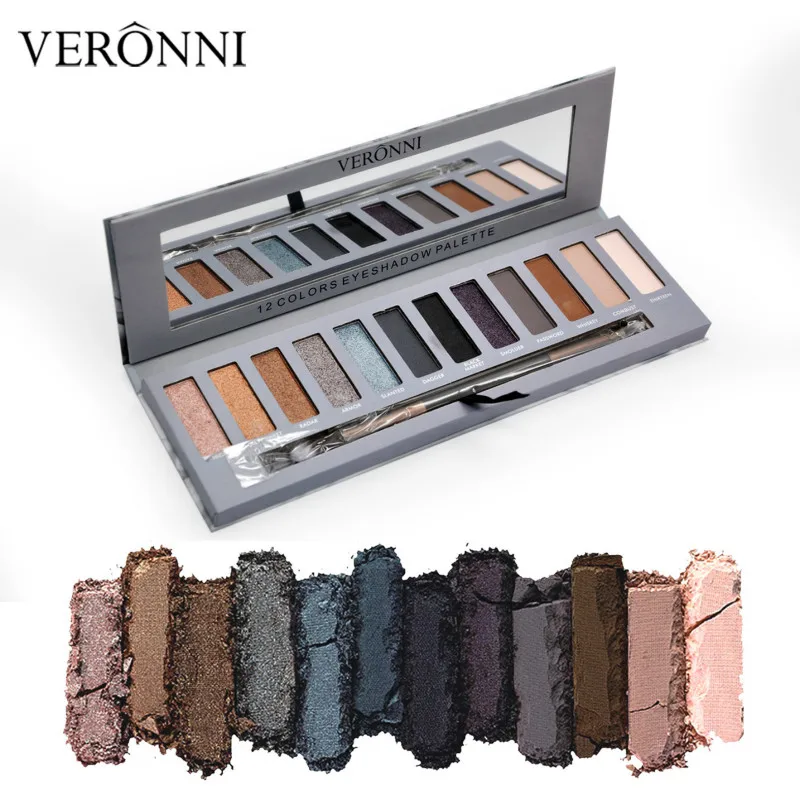 12/24Colors Eyeshadow Palette Glitter Matte Eyeshadow Fashion Professional Makeup Palette Shimmer Diamond Palette Cosmetics