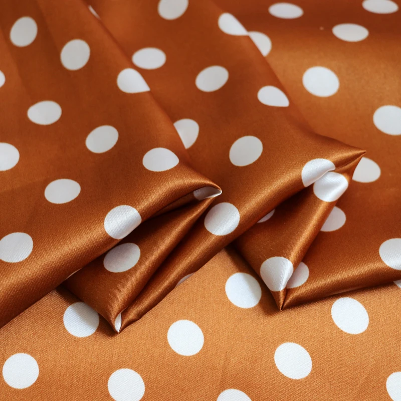 1 Meter x 1,48 Meter gepunkteter Stoff, Satin-Charmeuse, weiches Futter, Schal, DIY-Stoff – Detail 18