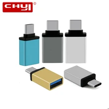 CHYI type-C Мужской к USB 3,0 Женский хаб-конвертер Mini USB 3,1 сплиттер type C адаптер синий Usb3.0 хаб для Macbook компьютера