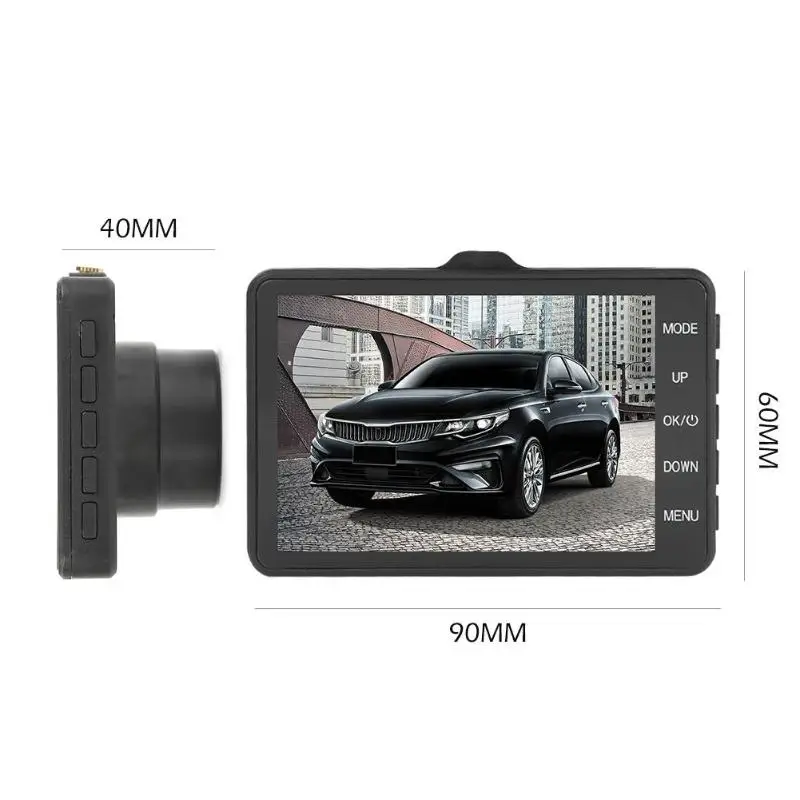 V08 HD 1080P Циклическая записывающая приборная камера 3,6 дюймов TFT lcd экран Автомобильный видеорегистратор камера видеорегистратор