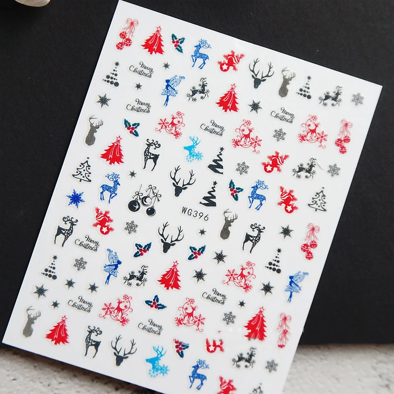 Фотообои с изображением Санта Клауса оленя снеговика подарочные Водные