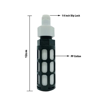 

F401 Auto water inlet inline filter Self-suction head slip lock 1/4inch 3/8inch connector for Garden Greenhouse misting system