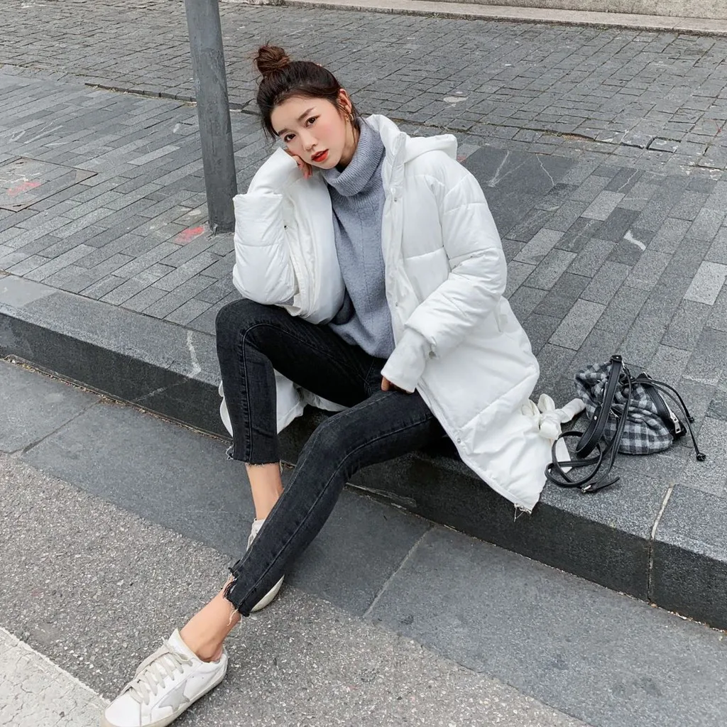Manteau femme, зимнее пальто, женское, зимнее, с длинным рукавом, на молнии, с карманами, на пуговицах, с капюшоном, пуховик, топы, ropa mujer, ropa mujer