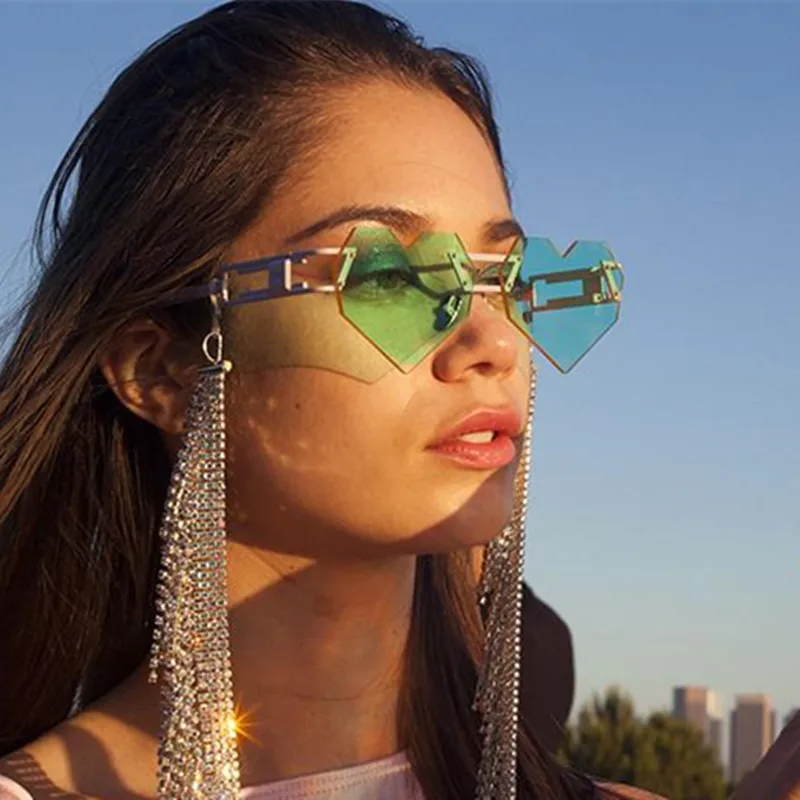 Женские солнцезащитные очки в форме сердца с прозрачными линзами|Женские очки| |