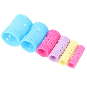 

1 Set of Professional Cylinder Plastic Curling DIY Curling Styling Tool for Lady Girl