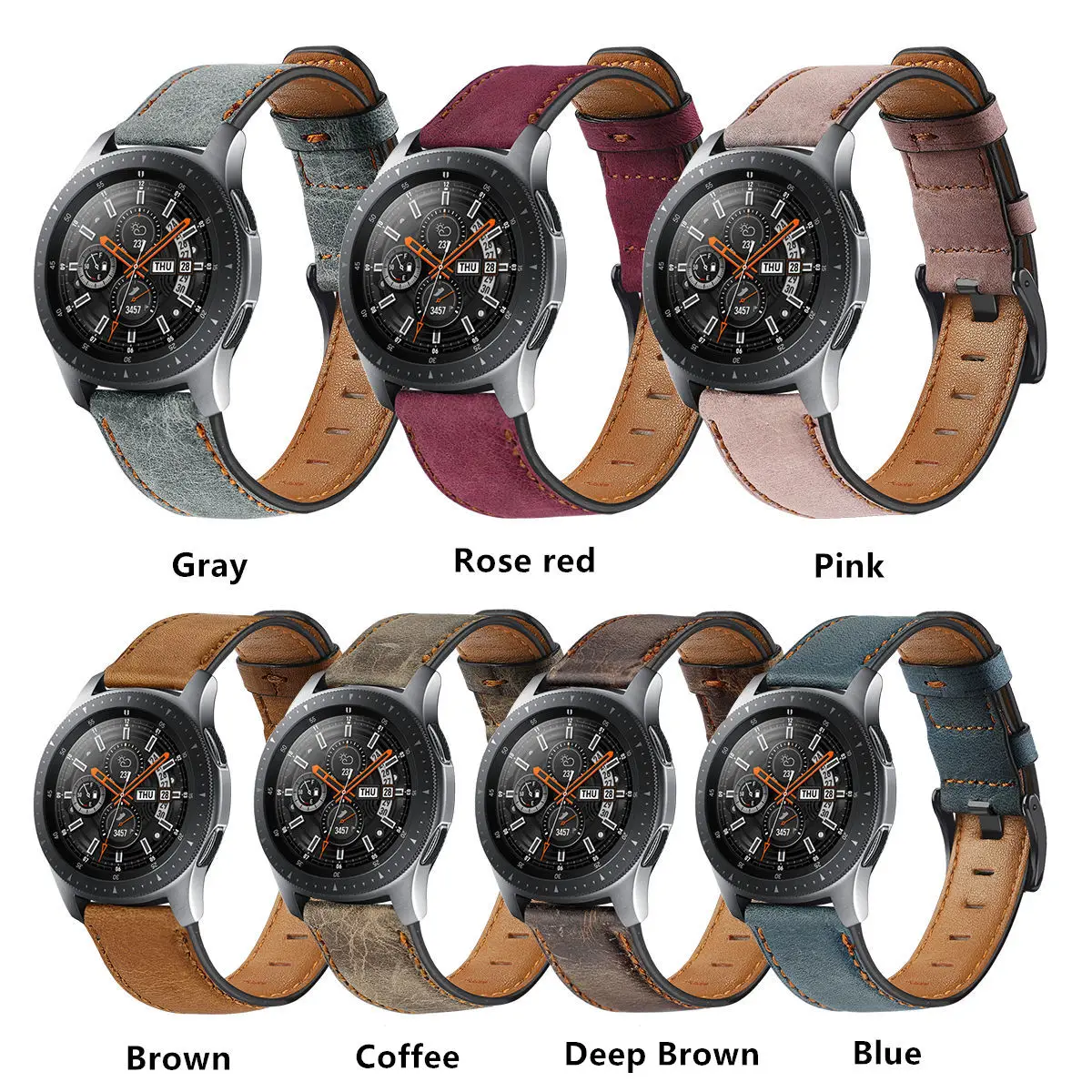 Ремешок из натуральной кожи для samsung Galaxy watch 46 мм ремешок gear S3 frontier браслет 22 часов