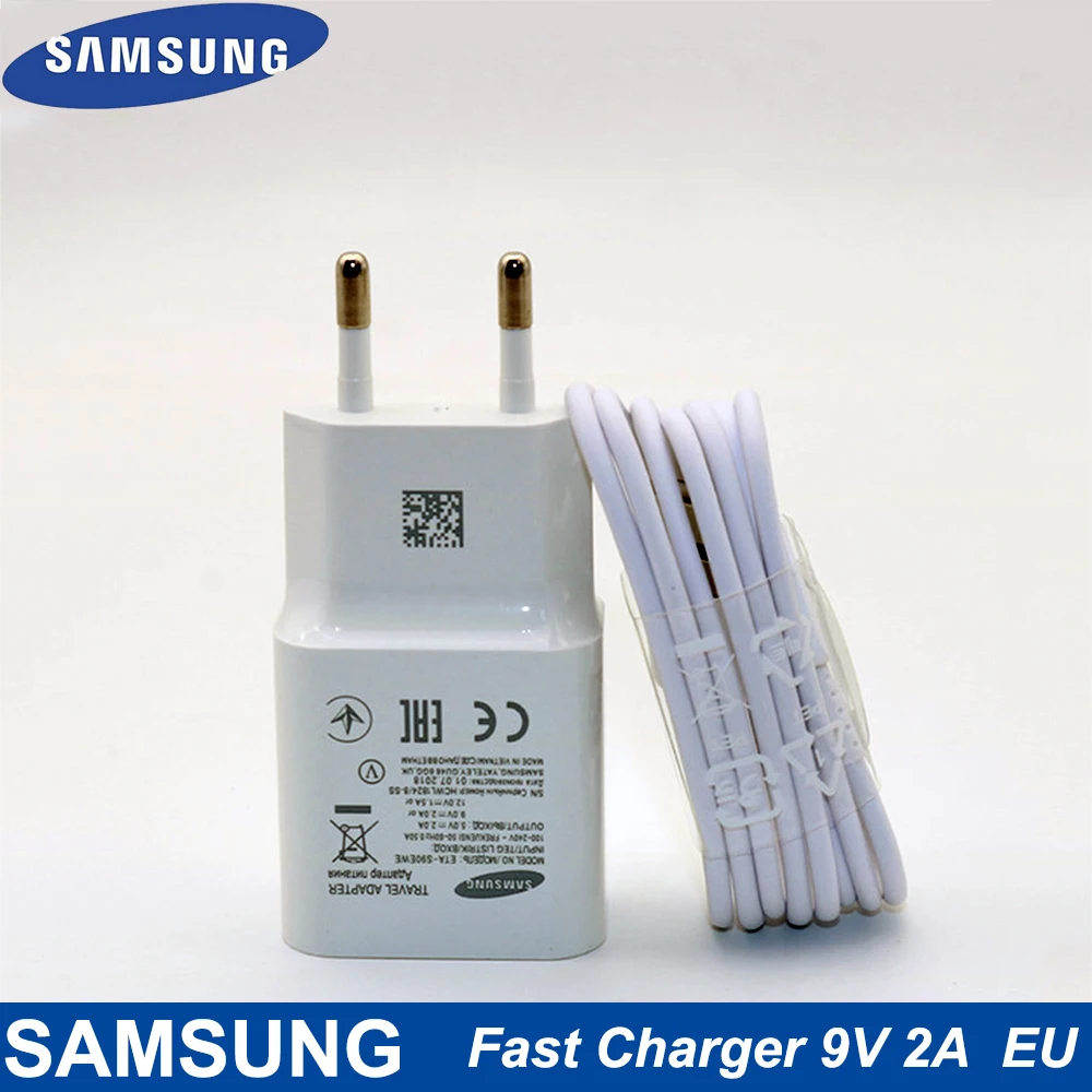 Для оригинала samsung 9V2A EU зарядное устройство Адаптивное быстрое штекер USB быстрый