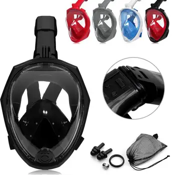 

Diving Mask Underwater Scuba Anti Fog Full Face Diving Mask Snorkeling Set with Anti-skid Ring Snorkel 2019 New Arrival #ED