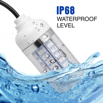 

12V Fishing Light 108pcs 2835 LED Underwater Fishing Light Lures Fish Finder Lamp Attracts Prawns Squid Krill 4 Colors