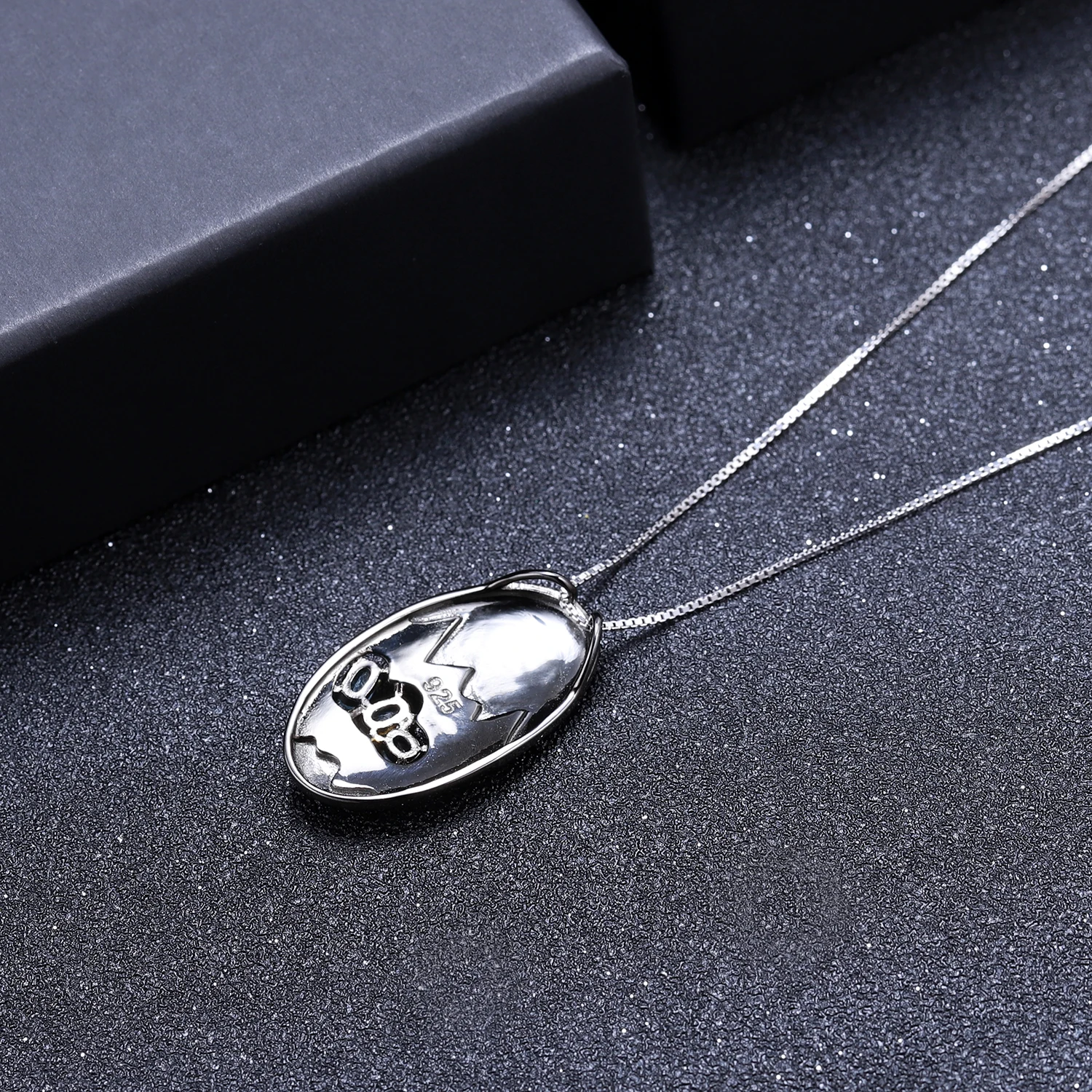 GEM'S балет 0.81Ct натуральный швейцарский голубой топаз кулон 925 пробы серебро оригинальная пещера кулон Сокровище Ожерелье для женщин