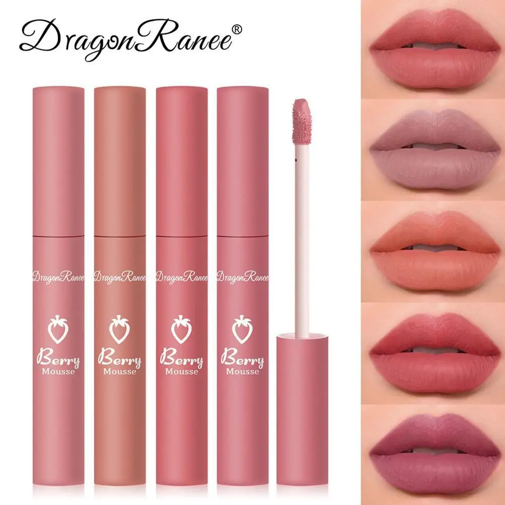 1/3pcs Velvet Matte Lipstick Non-fading Non-stick Cup Lip Glaze Non-greasy Long Lasting |