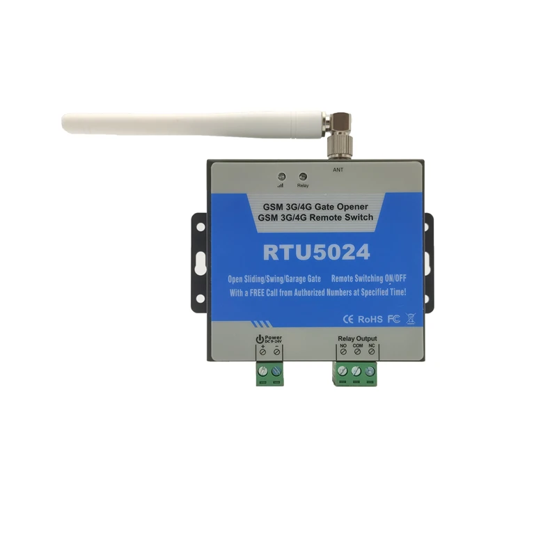 RTU5024 GSM Gate Opener Relay Switch Wireless SMS Call Remote Controller Door Access Gate Opener Free Call for Access Control