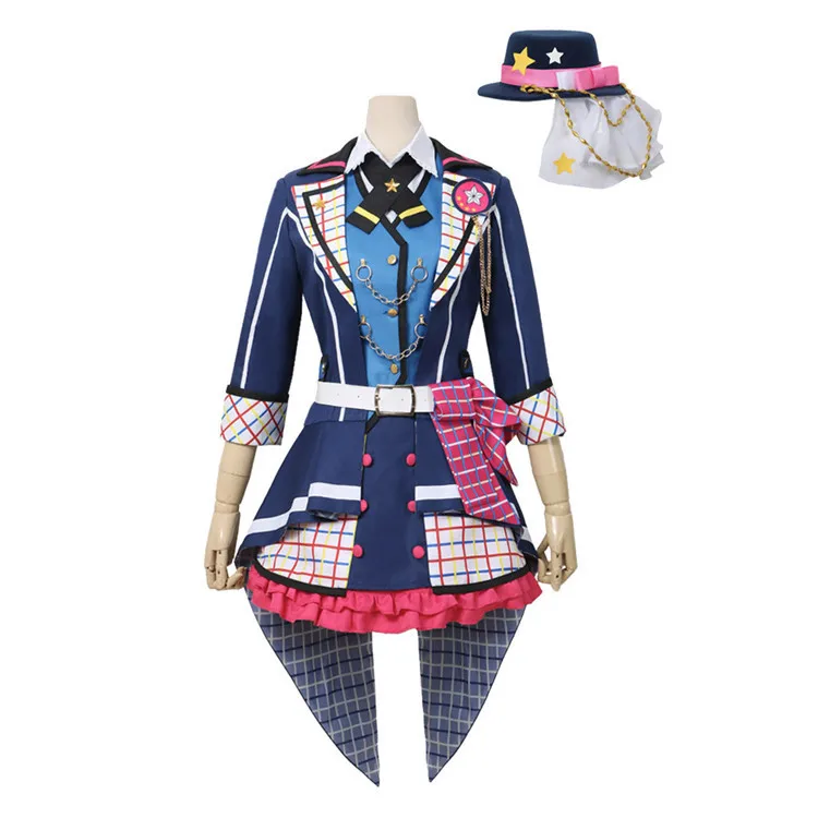 

Japanese Anime BanG Dream! 7th LIVE Poppin'Party Cosplay Costume Ushigome Rimi Halloween Custom Made Free Shipping B