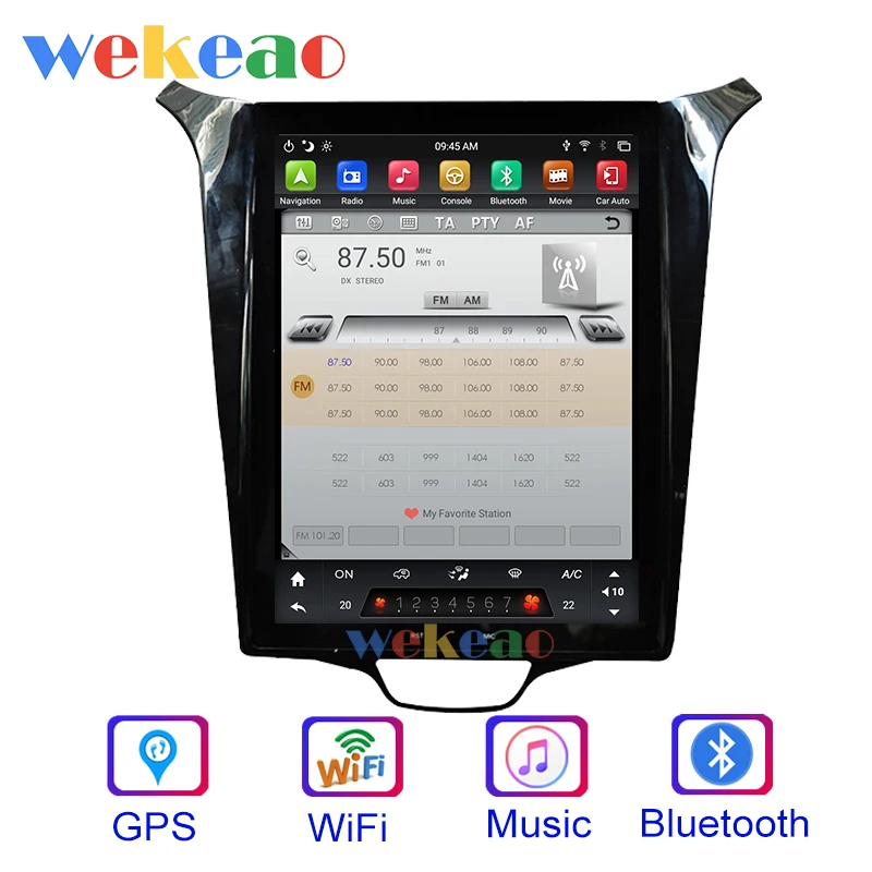 Wekeao вертикальный экран Tesla style 12,1 ''Android 8,1 автомобильный dvd мультимедийный плеер Авто gps навигация для NISSAN X-TRAIL Qashqai