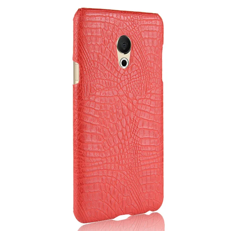 Красный Новое поступление для Meizu 15 Lite чехол Ретро Роскошный Крокодил PU Кожа Защита для кожи для Meizu 15 Lite телефон сумка чехол - Цвет: Красный