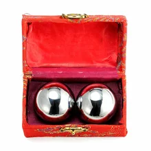 Китайские шарики Baoding, гандбол для фитнеса, лечебные хромовые шарики для массажа рук, 38 мм Китайские шарики Baoding, гандбол для фитнеса, лечебные хромовые шарики для массажа рук, 38 мм