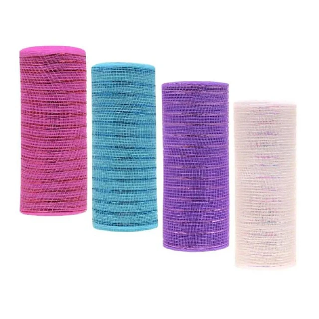 Easter Decorative Mesh Wrap Includes 4 Rolls of Ribbon Each 30ft x