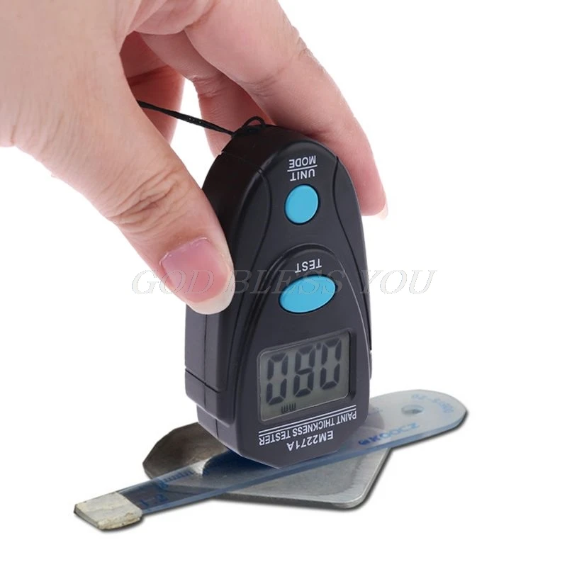 EM2271A EM2271 Mini lcd цифровой автомобильный толщиномер тестер краски автомобиля дисплей толщина покрытия датчик влажности инструмент